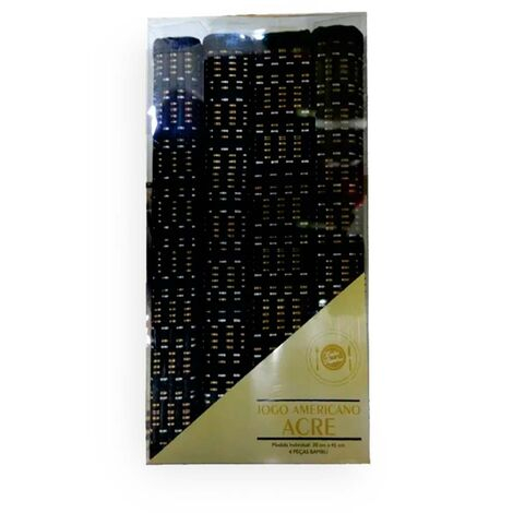 imagem do produto Jogo Americano Retangular Bamboo Acre 4 peças - Niazitex