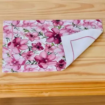 imagem de Jogo Americano Retangular Ponto Cheio Fiori 2 peças - Catran