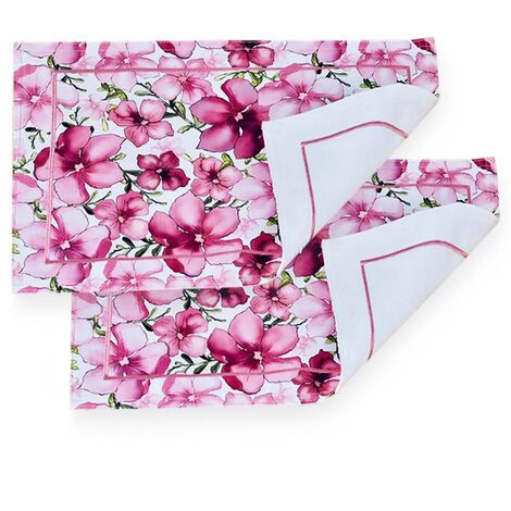 imagem do produto Jogo Americano Retangular Ponto Cheio Fiori 2 peças - Catran