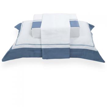 Jogo Cama King 300 Fios Firenze Azul
