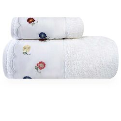Jogo de Banho Florzinha 2 peças Branco
