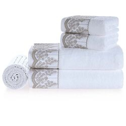 Jogo de Banho Gigante Brezza 5 peças Branco/Legno