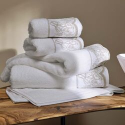 Jogo de Banho Gigante Cascine 5 peças Branco/Legno