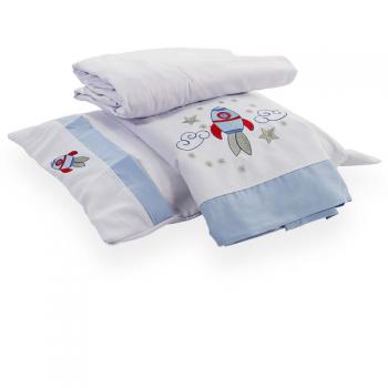 imagem de Jogo de Ber�o Bordado Foguete - Catran