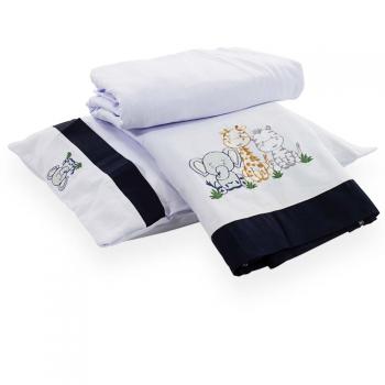 imagem de Jogo de Ber�o Bordado Tr�s Amigos - Catran