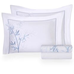 Jogo de Cama Casal 200 Fios Bambú Estampado