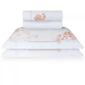 imagem de Jogo de Cama Casal 200 Fios Botanical Garden - Naturalle Fashion