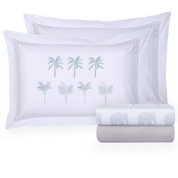 Jogo de Cama Casal 200 Fios Dabu Estampado