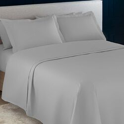 Jogo de Cama Casal 200 Fios Essencial Cinza