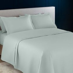Jogo de Cama Casal 200 Fios Essencial Verde Sálvia