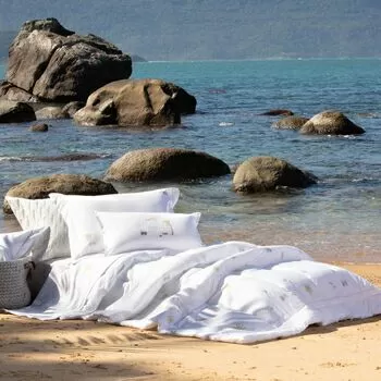 imagem de Jogo de Cama Casal 200 Fios Mergulho no Mar - Naturalle Fashion
