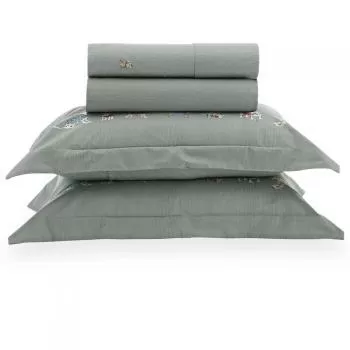 imagem de Jogo de Cama Casal 200 Fios Toby - Kacyumara