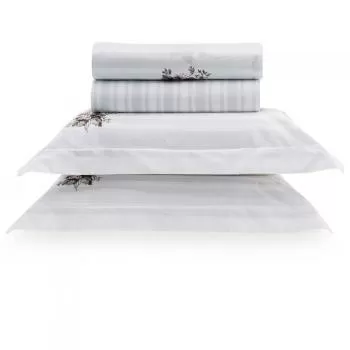 imagem de Jogo de Cama Casal 200 Fios Verene - Kacyumara