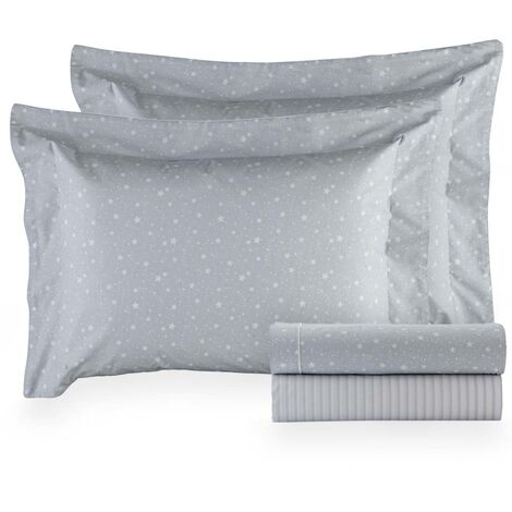 imagem do produto Jogo de Cama Casal 200 Fios Vintage Estrela - Kacyumara