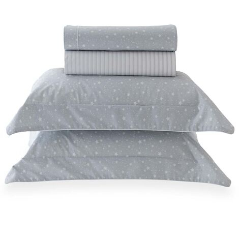 imagem do produto Jogo de Cama Casal 200 Fios Vintage Estrela - Kacyumara