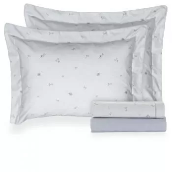 imagem de Jogo de Cama Casal 200 Fios Vintage July - Kacyumara