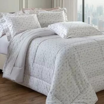 imagem de Jogo de Cama Casal 200 Fios Vintage Louise - Kacyumara