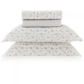 imagem de Jogo de Cama Casal 200 Fios Vintage Louise - Kacyumara