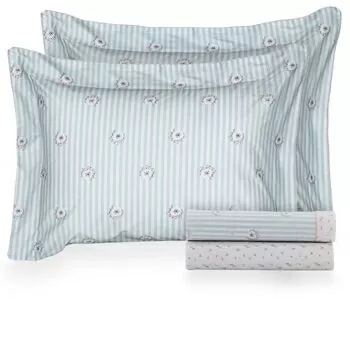 imagem de Jogo de Cama Casal 200 Fios Vintage Pivone - Kacyumara