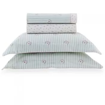 imagem de Jogo de Cama Casal 200 Fios Vintage Pivone - Kacyumara