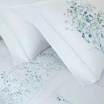 imagem de Jogo de Cama Casal 300 Fios Blue Daisy - Buddemeyer