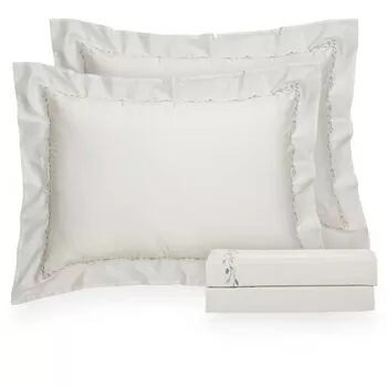 imagem de Jogo de Cama Casal 300 Fios Bordado Gardens - Casa K