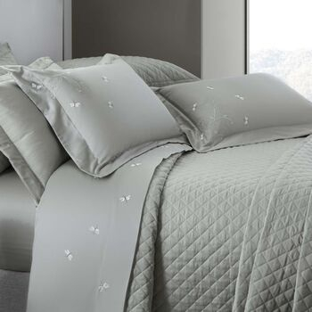 imagem de Jogo de Cama Casal 300 Fios Bordado Libelulle - Casa K