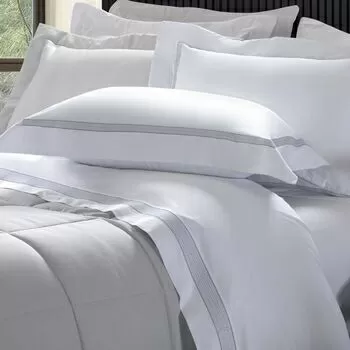 imagem de Jogo de Cama Casal 300 Fios Bordado Tramare - Casa K