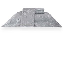 Jogo de Cama Casal 300 Fios Botanikos Cinza