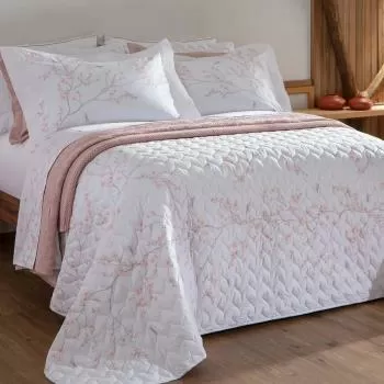 imagem de Jogo de Cama Casal 300 Fios Flor de Cerejeira - Naturalle Fashion