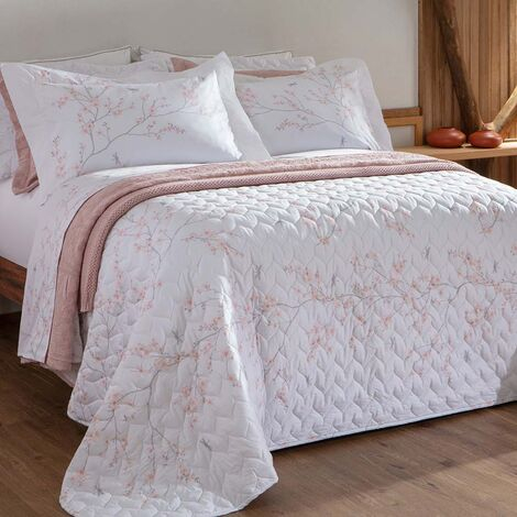 imagem do produto Jogo de Cama Casal 300 Fios Flor de Cerejeira - Naturalle Fashion