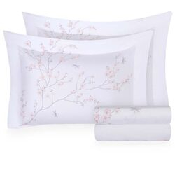 Jogo de Cama Casal 300 Fios Flor de Cerejeira Estampado