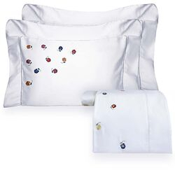 Jogo de Cama Casal 300 Fios Florzinha Branco