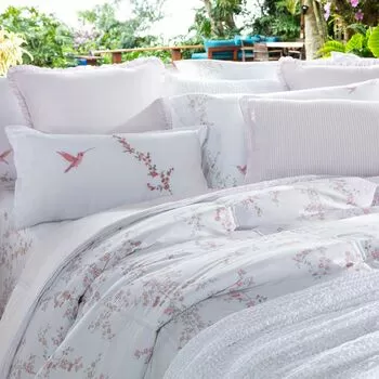 imagem de Jogo de Cama Casal 300 Fios Ilha Bela - Naturalle Fashion