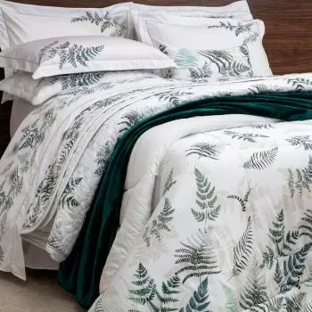 imagem de Jogo de Cama Casal 300 Fios Lázio Felce - Casa K