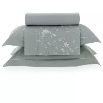 imagem de Jogo de Cama Casal 300 Fios Lázio Velin - Casa K