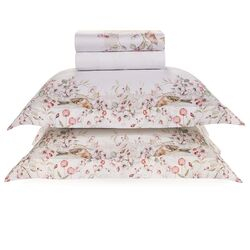 Jogo de Cama Casal 300 Fios Mele Estampado