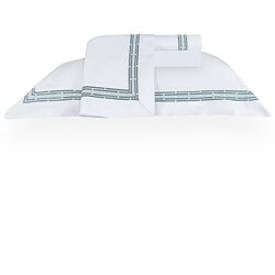 Jogo de Cama Casal 300 Fios Piazza Branco/Verde