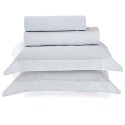 Jogo de Cama Casal 300 Fios Satinée Liso Branco