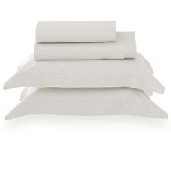 Jogo de Cama Casal 300 Fios Satinée Liso Off White
