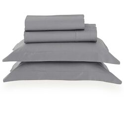 Jogo de Cama Casal 300 Fios Satinée Liso Silver