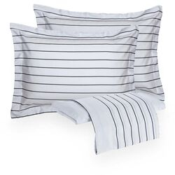 Jogo de Cama Casal 300 Fios Triest Branco/Preto