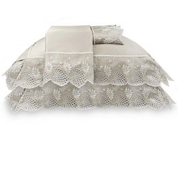 Jogo de Cama Casal 300 Fios Vitalle Bege