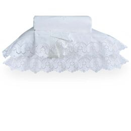 Jogo de Cama Casal 400 Fios Butterfly Branco