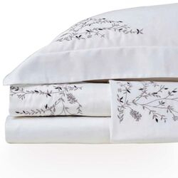 Jogo de Cama Casal 400 Fios Raffinato Cinza Brita