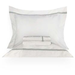 Jogo de Cama Casal 600 Fios Deauville Branco/Fend