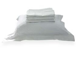 Jogo de Cama Casal 600 Fios Ponto Cheio Liso Branco