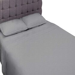 Jogo de Cama Casal Malha Colors Cinza