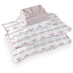 Jogo de Cama Casal Malha Grazi Rose