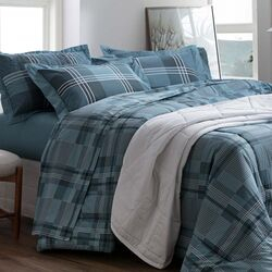 Jogo de Cama King 200 Fios Connie Azul
